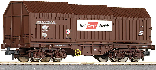 Telescoping coil car "Rail Cargo Austria"<br /><a href='images/pictures/Roco/66427.jpg' target='_blank'>Full size image</a>